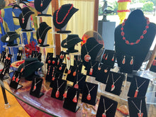 Load image into Gallery viewer, Red Coral Earrings