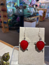 Load image into Gallery viewer, Red Coral Earrings