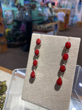 Load image into Gallery viewer, Red Coral Earrings