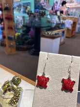 Load image into Gallery viewer, Red Coral Earrings
