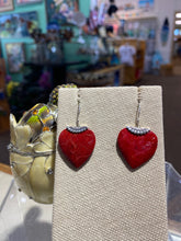 Load image into Gallery viewer, Red Coral Earrings