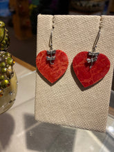 Load image into Gallery viewer, Red Coral Earrings