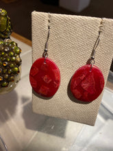 Load image into Gallery viewer, Red Coral Earrings