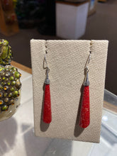 Load image into Gallery viewer, Red Coral Earrings
