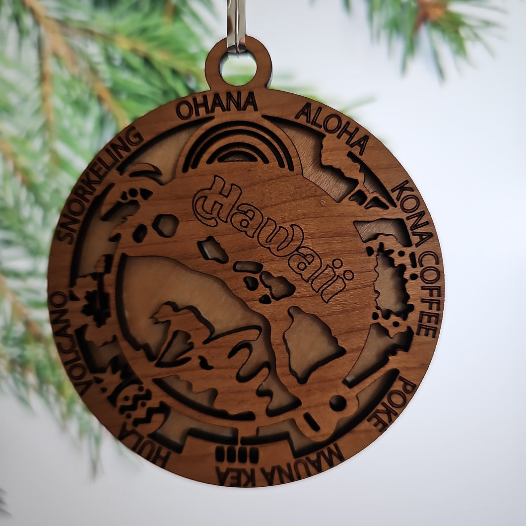 AG Ornament Multi w/ Words Around
