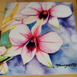 Hawaii Tiles 6" Kauai Orchid