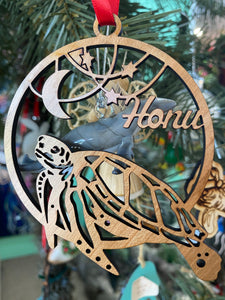 AG Ornament Honu with stars