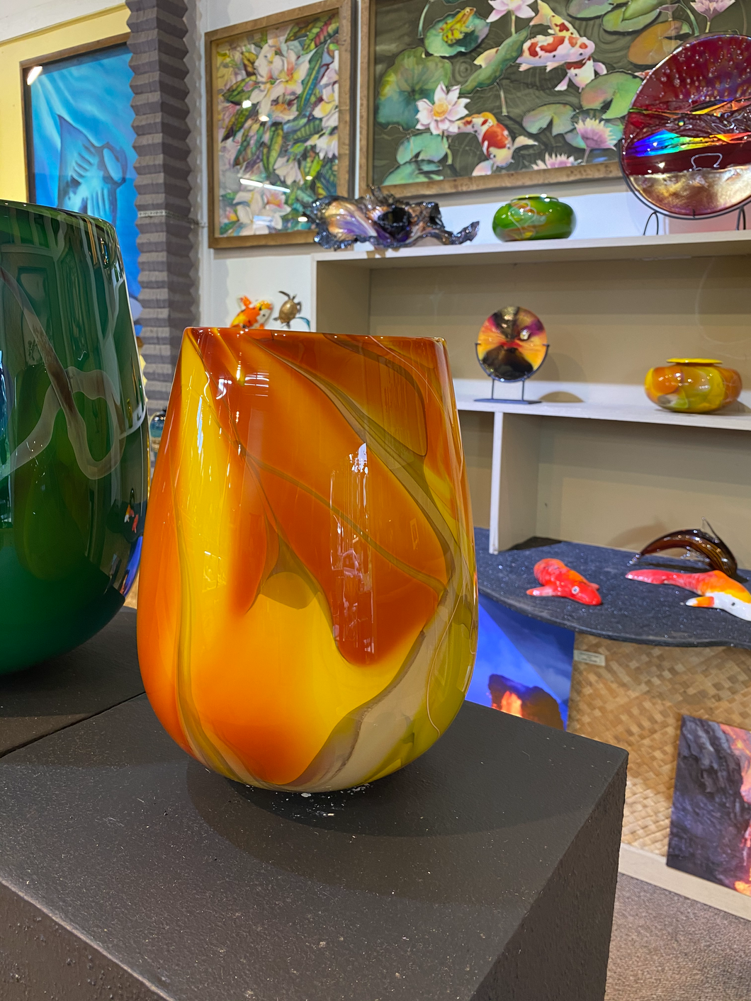 Hawaiian Hand Blown Vase