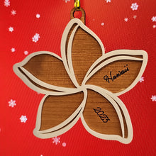 Load image into Gallery viewer, AG Ornament Plumeria 2 layer

