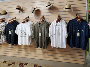 Embroidered Aloha Shirt Single Palm