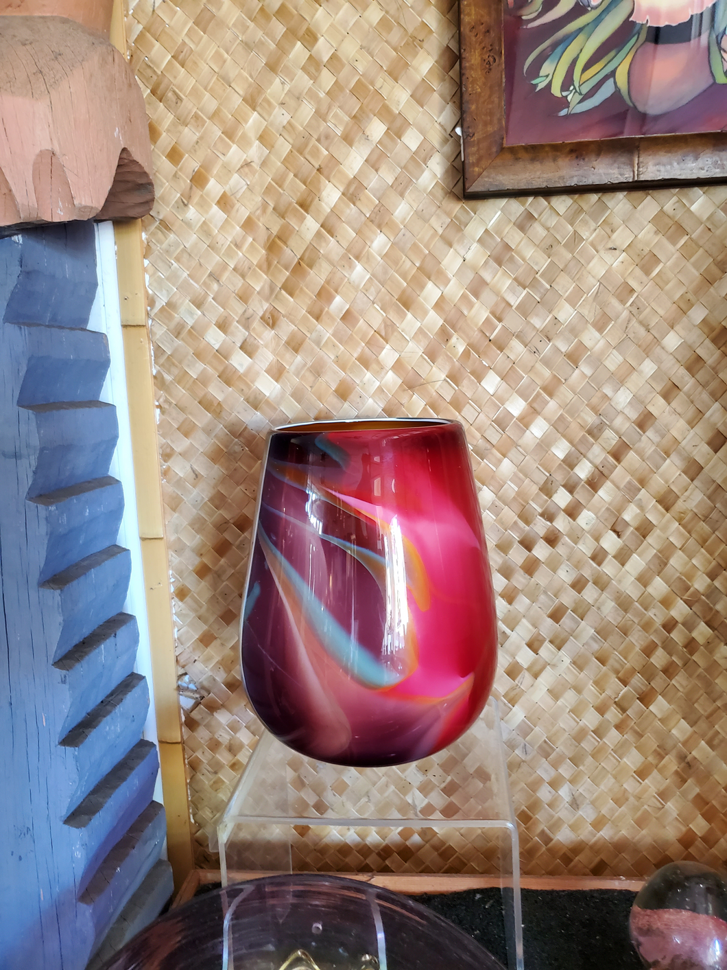 Hawaiian Hand blown Vase Mirage Series