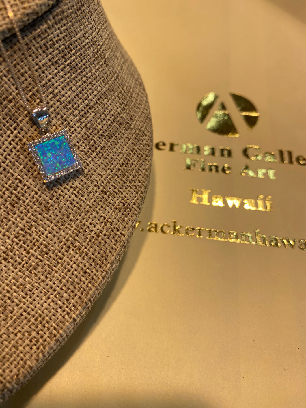 Opalescent Square Pendant