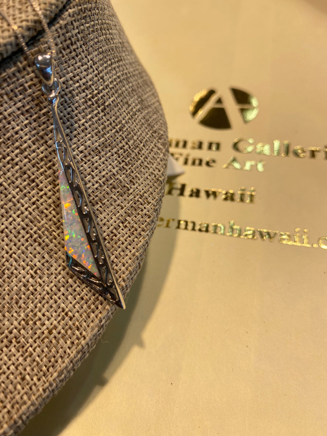 Opalescent Diag. Pendant