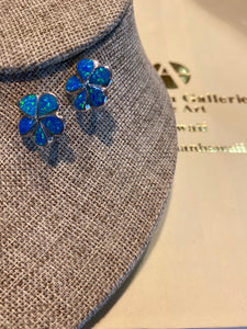 Opalescent Plumeria Earrings
