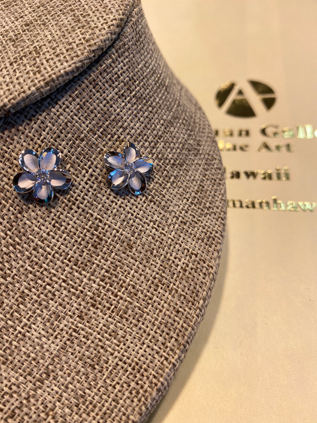 Hawaiian Plumeria earrings