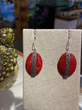 Load image into Gallery viewer, Red Coral Earrings
