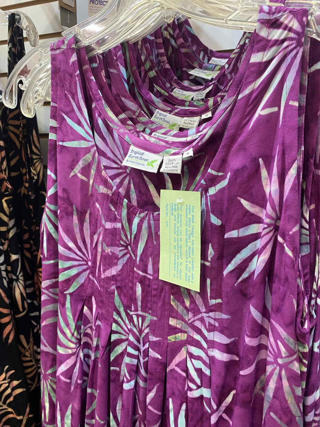 BATIK DRESS LPL- PURPLE