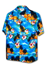 Load image into Gallery viewer, Aloha Shirt Blue Sunset
