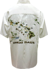 Load image into Gallery viewer, Embroidered Aloha Shirts  Hawaii Islands
