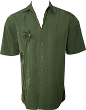 Load image into Gallery viewer, Embroidered Aloha Shirt Palm Trees
